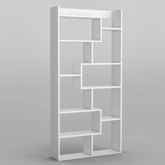 Latitude Run® Geometric Bookcase Wayfair